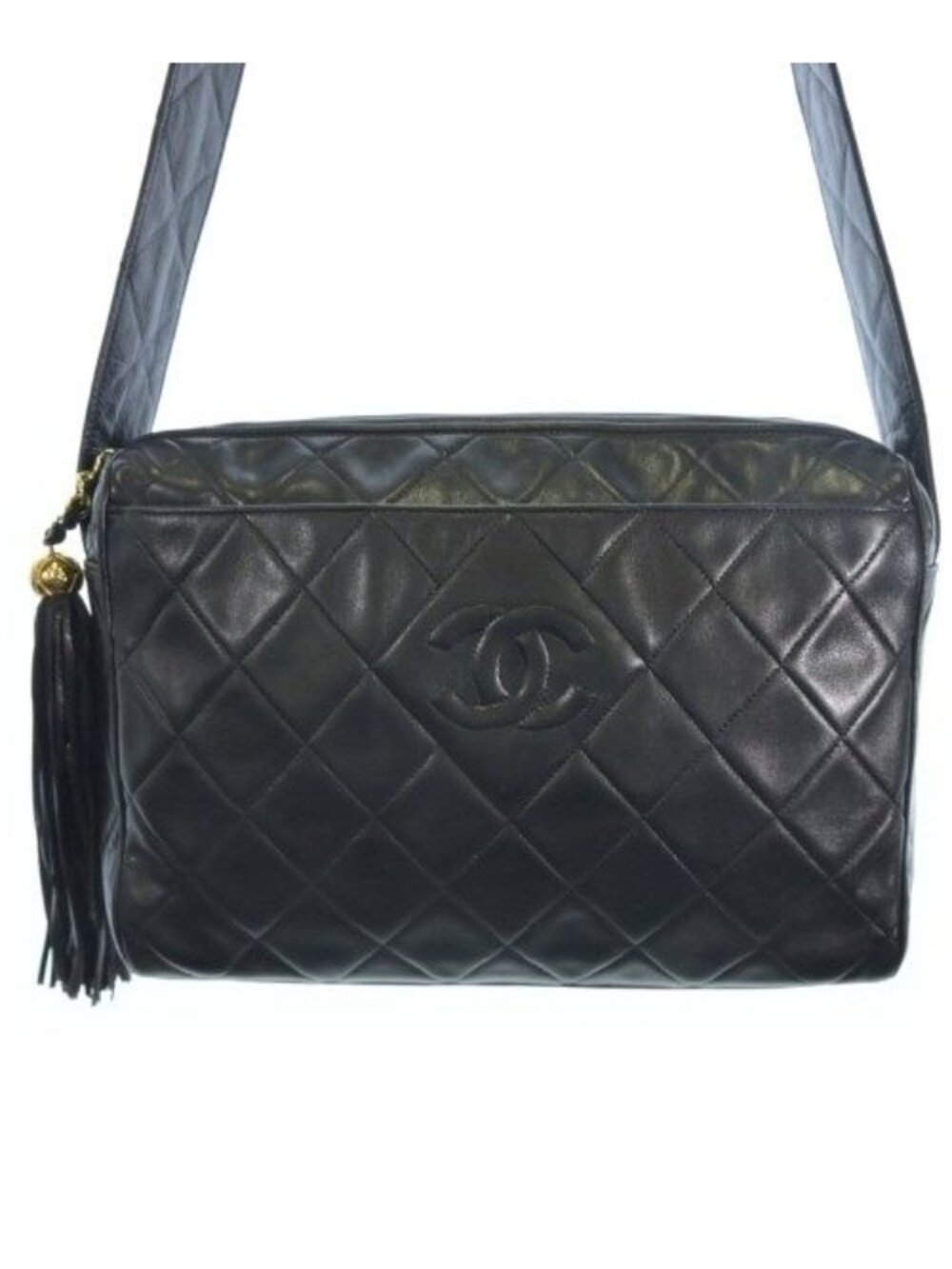 Chanel Quilted Shoulder Bag CC Logo Lambskin